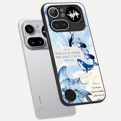  Faithful Ocean Promise phone case For Nothing Phone 4A Pro showing premium glass back cover with detailed artwork