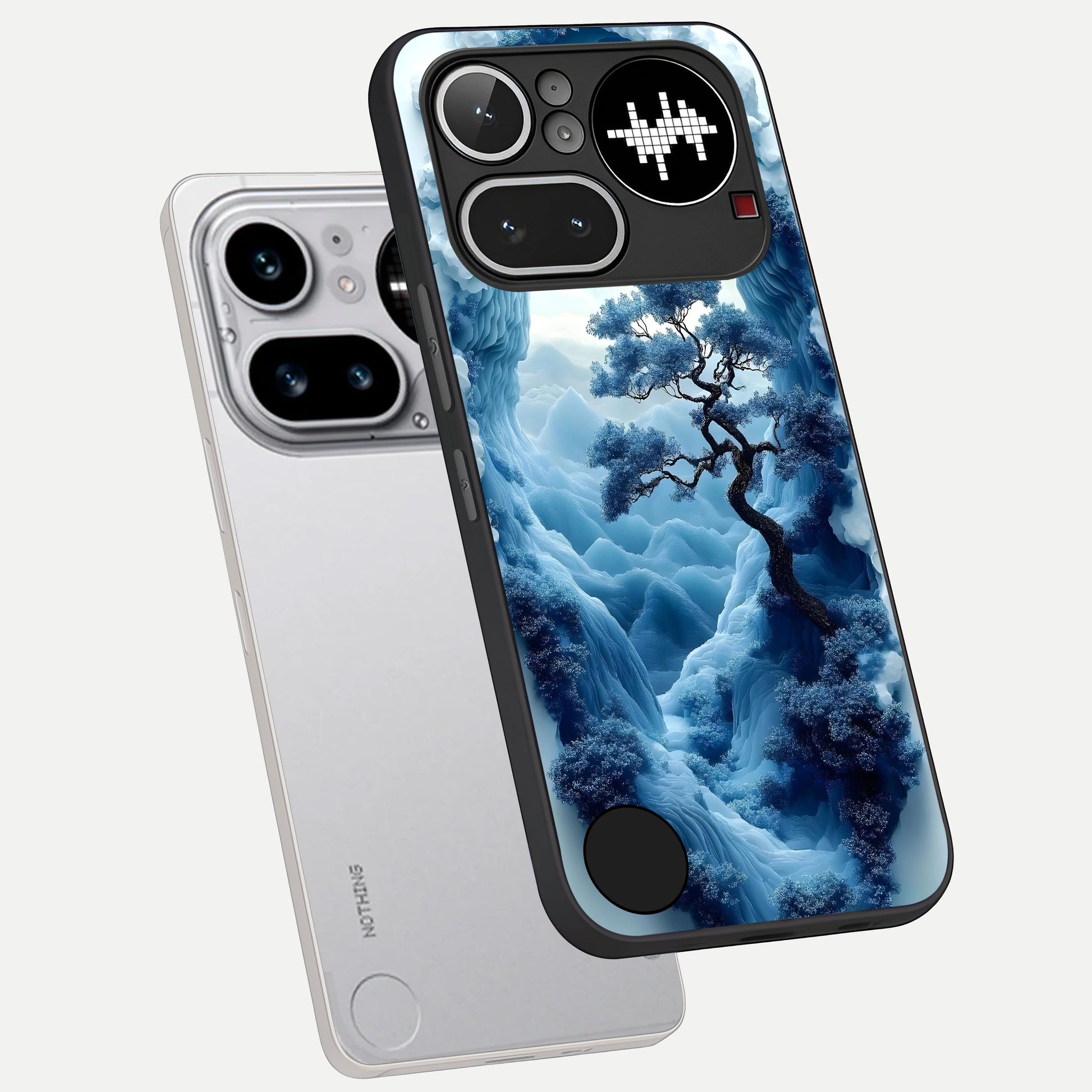  Frozen Serenity Gate phone case For Nothing Phone 4A Pro showing premium glass back cover with detailed artwork