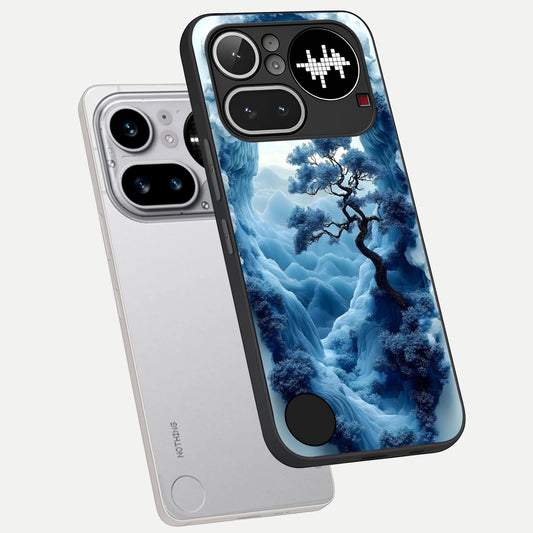  Frozen Serenity Gate phone case For Nothing Phone 4A Pro showing premium glass back cover with detailed artwork