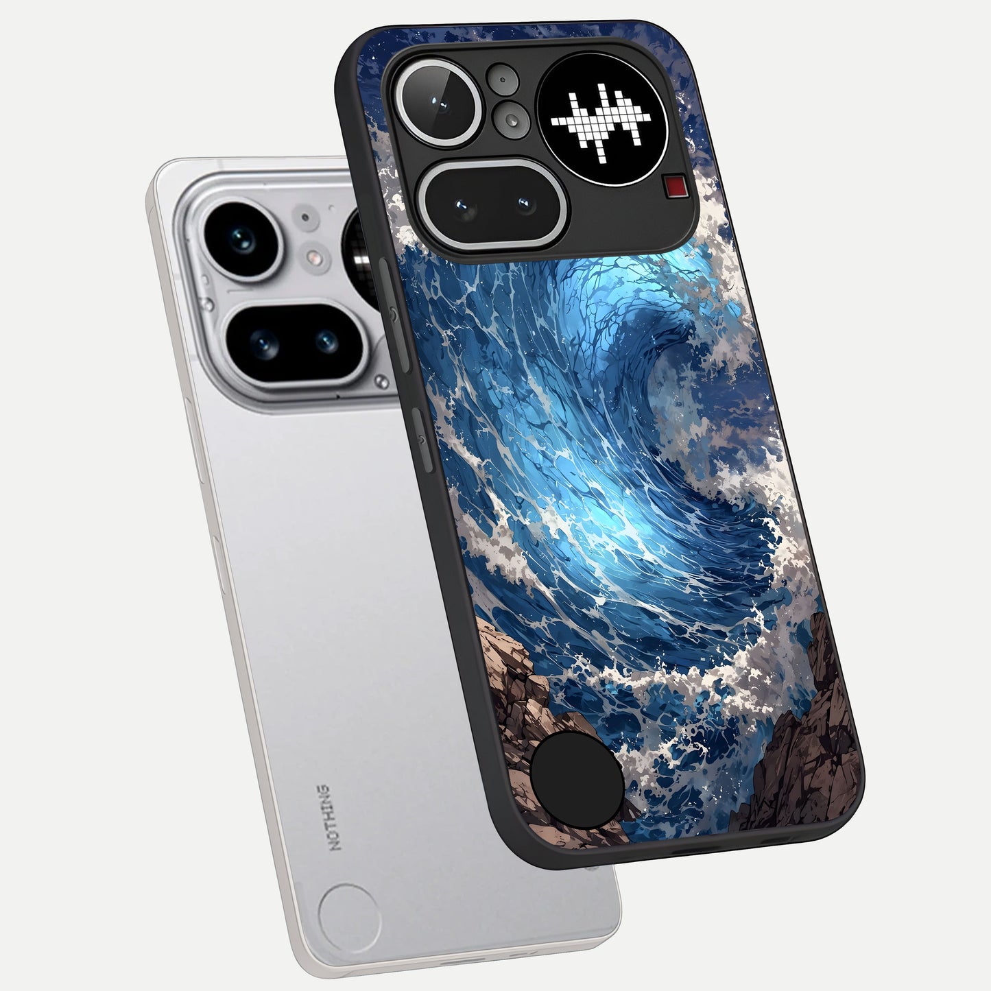  Giant Ocean Wave phone case For Nothing Phone 4A Pro showing premium glass back cover with detailed artwork