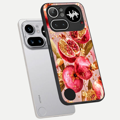  Golden Bloom Glow phone case For Nothing Phone 4A Pro showing premium glass back cover with detailed artwork