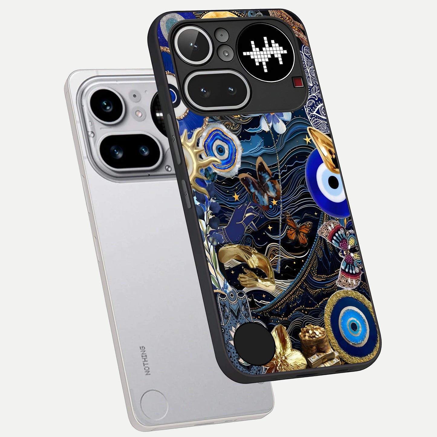  Golden Moon Magic phone case For Nothing Phone 4A Pro showing premium glass back cover with detailed artwork