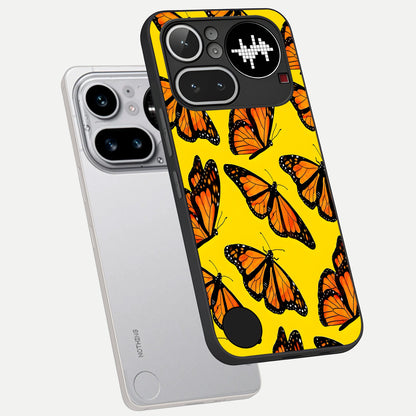  Golden Wing Flight phone case For Nothing Phone 4A Pro showing premium glass back cover with detailed artwork