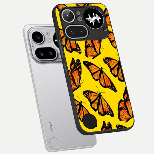  Golden Wing Flight phone case For Nothing Phone 4A Pro showing premium glass back cover with detailed artwork