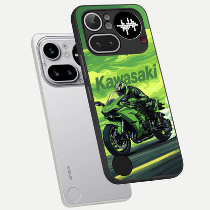  Greenery Sky phone case For Nothing Phone 4A Pro showing premium glass back cover with detailed artwork