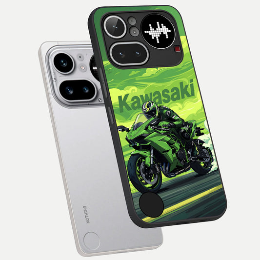  Greenery Sky phone case For Nothing Phone 4A Pro showing premium glass back cover with detailed artwork