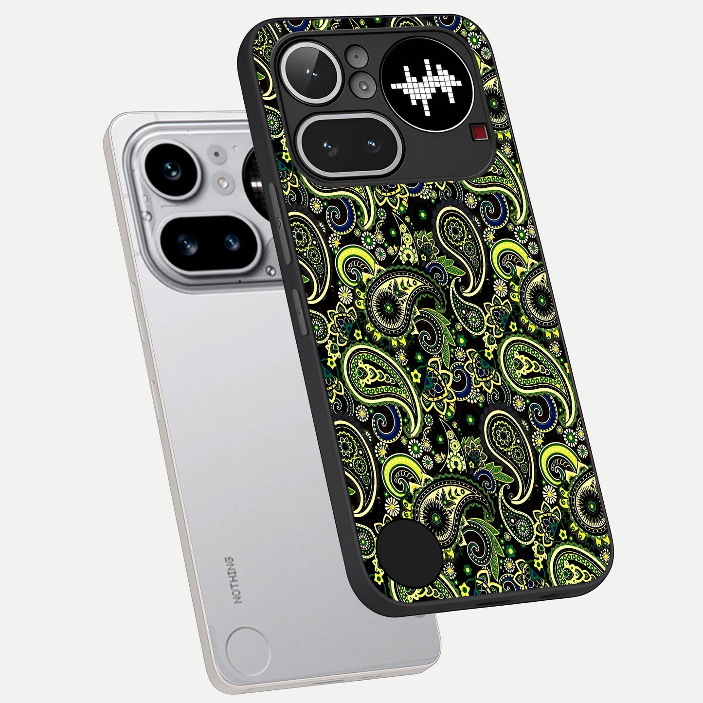  Green Lemon phone case For Nothing Phone 4A Pro showing premium glass back cover with detailed artwork