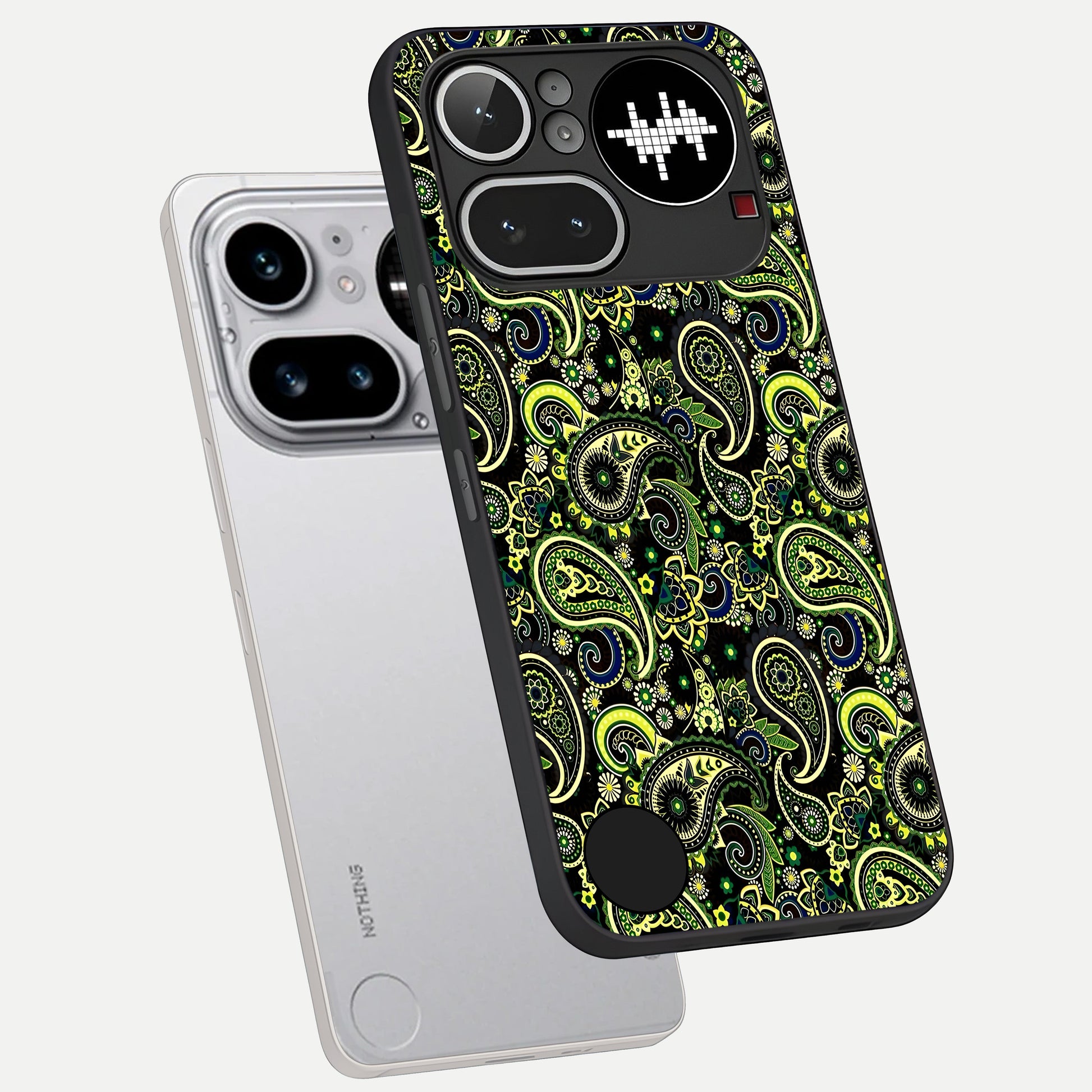  Green Lemon phone case For Nothing Phone 4A Pro showing premium glass back cover with detailed artwork