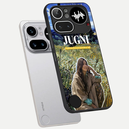  Jugni Soul Vibes phone case For Nothing Phone 4A Pro showing premium glass back cover with detailed artwork