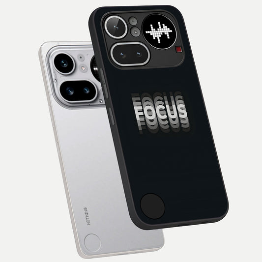  Mono Focus Vision phone case For Nothing Phone 4A Pro showing premium glass back cover with detailed artwork