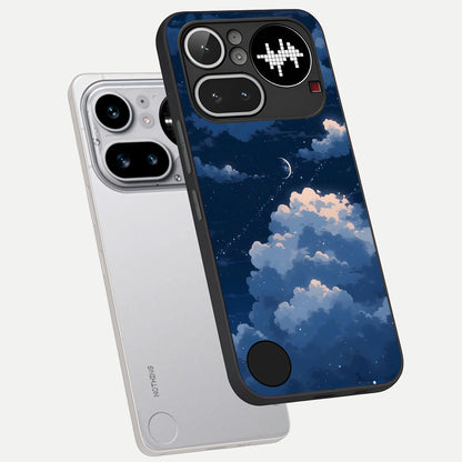  Moon Dream Haze phone case For Nothing Phone 4A Pro showing premium glass back cover with detailed artwork