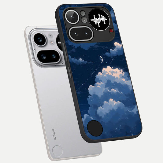  Moon Dream Haze phone case For Nothing Phone 4A Pro showing premium glass back cover with detailed artwork