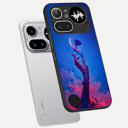  Mystic Hand phone case For Nothing Phone 4A Pro showing premium glass back cover with detailed artwork