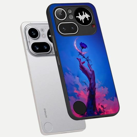  Mystic Hand phone case For Nothing Phone 4A Pro showing premium glass back cover with detailed artwork