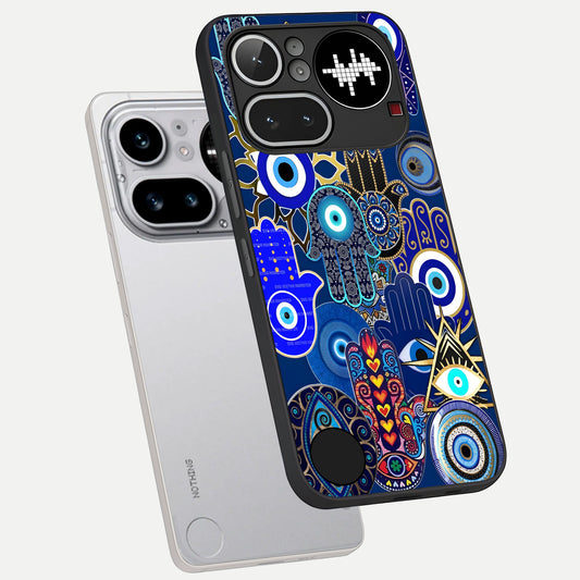 Mystic Palm Guard phone case For Nothing Phone 4A Pro showing premium glass back cover with detailed artwork