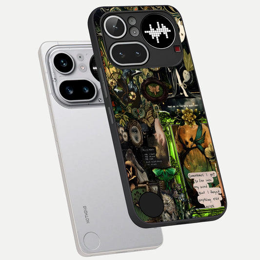  Mystic Woods Secret phone case For Nothing Phone 4A Pro showing premium glass back cover with detailed artwork