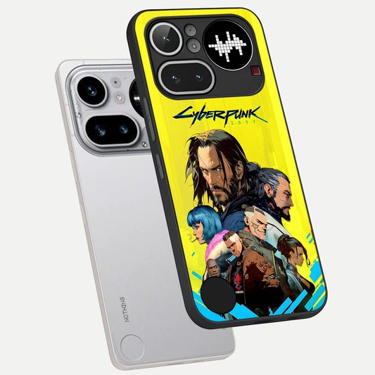  Neon Rebel Genesis phone case For Nothing Phone 4A Pro showing premium glass back cover with detailed artwork