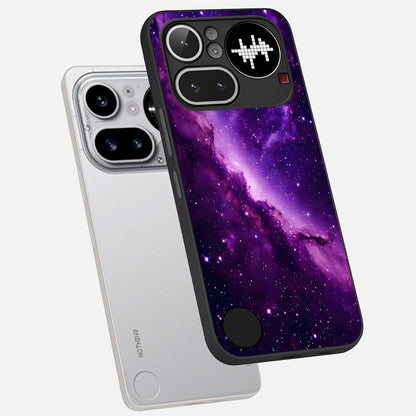  Purple Shade Sky phone case For Nothing Phone 4A Pro showing premium glass back cover with detailed artwork