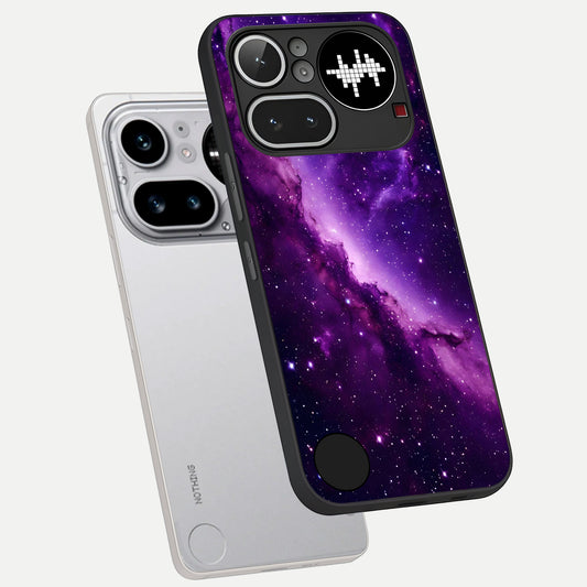  Purple Shade Sky phone case For Nothing Phone 4A Pro showing premium glass back cover with detailed artwork