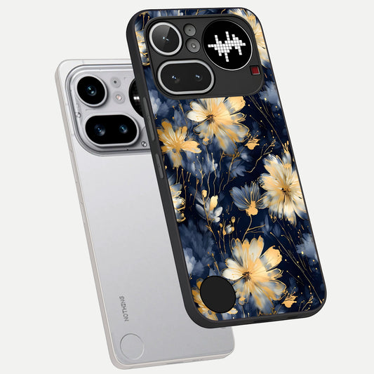  Royal Petal Dream phone case For Nothing Phone 4A Pro showing premium glass back cover with detailed artwork