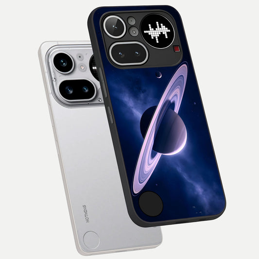  Saturn Ring Mystique phone case For Nothing Phone 4A Pro showing premium glass back cover with detailed artwork