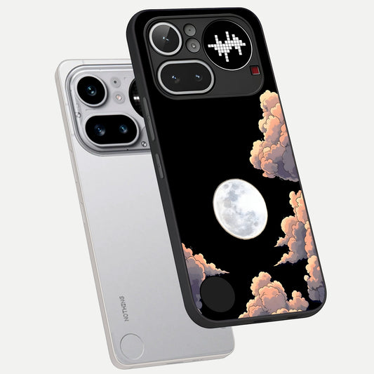  Shade Cloud Moon phone case For Nothing Phone 4A Pro showing premium glass back cover with detailed artwork