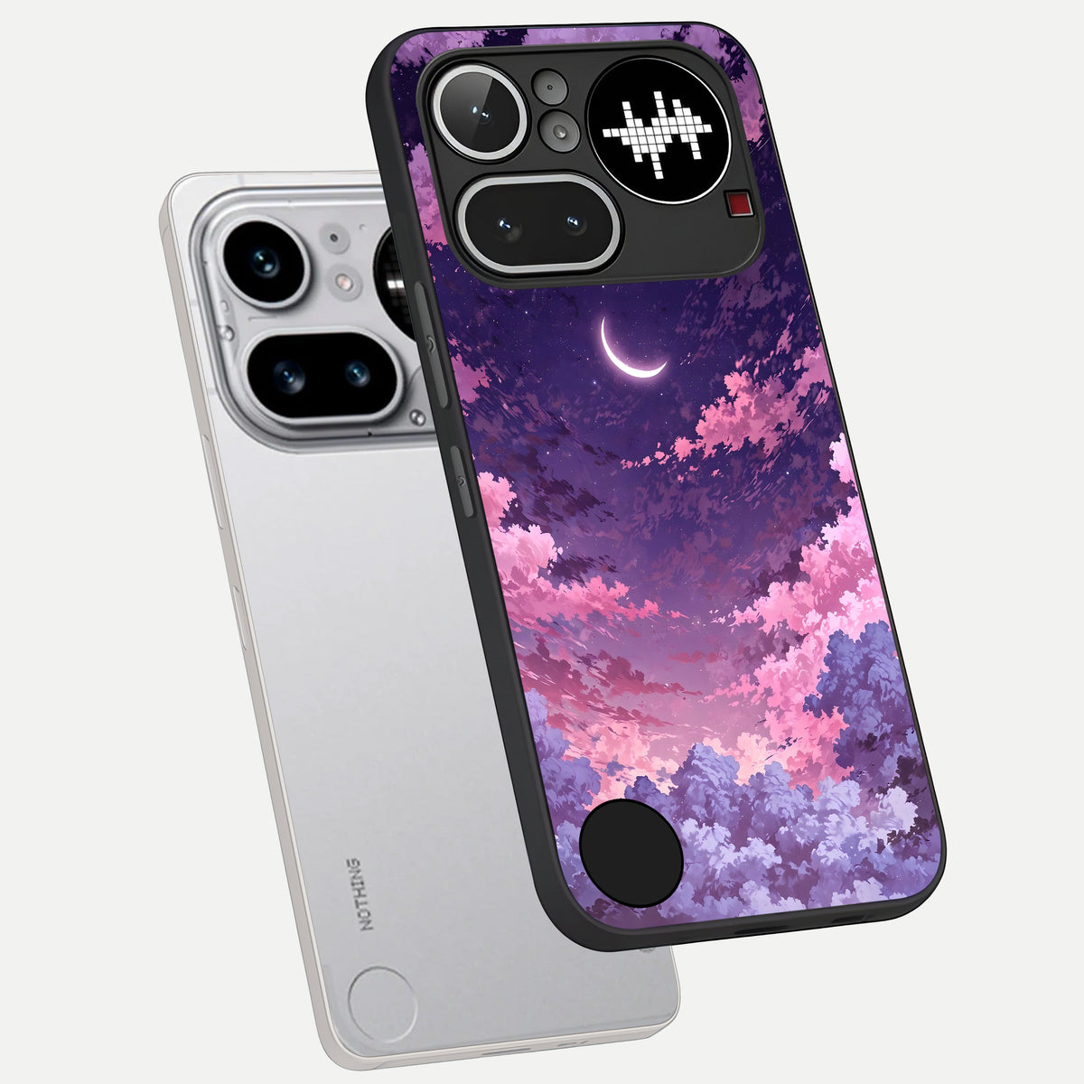  Sky Drift Clouds phone case For Nothing Phone 4A Pro showing premium glass back cover with detailed artwork