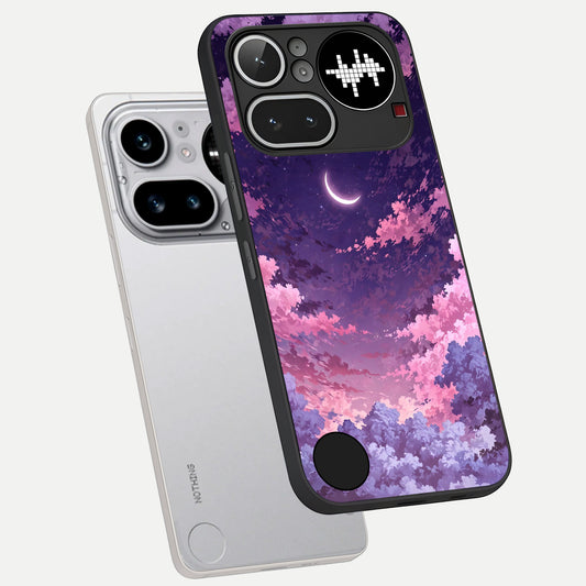  Sky Drift Clouds phone case For Nothing Phone 4A Pro showing premium glass back cover with detailed artwork