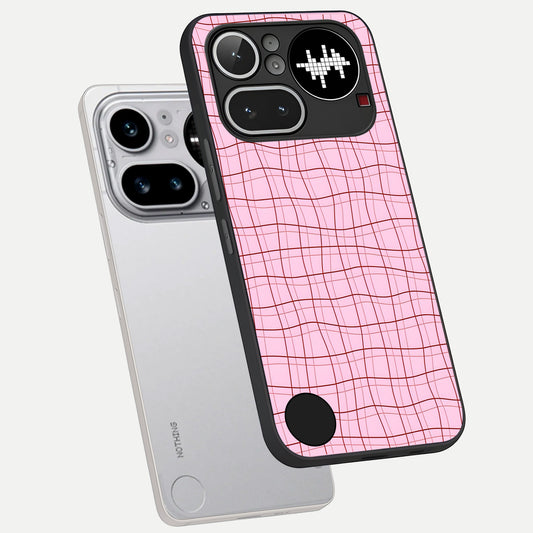  Soft Grid Bliss phone case For Nothing Phone 4A Pro showing premium glass back cover with detailed artwork