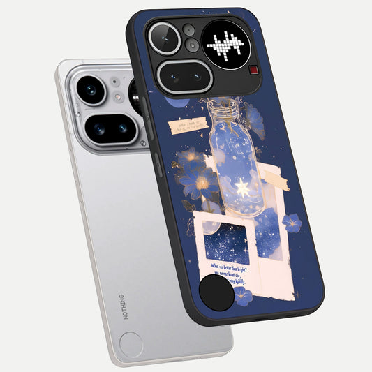  Starlit Cosmic Jar phone case For Nothing Phone 4A Pro showing premium glass back cover with detailed artwork