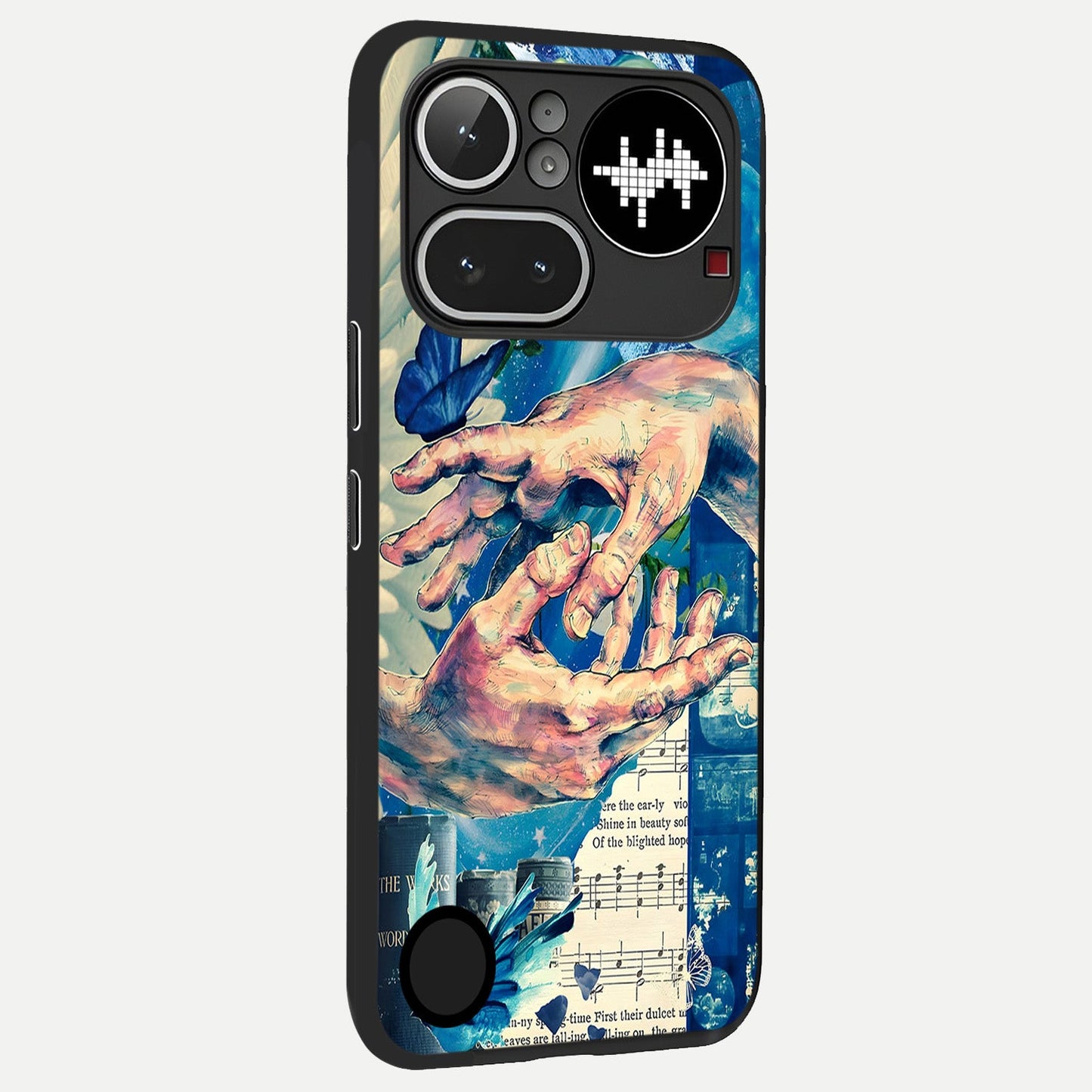  Aesthetic Divider back cover For Nothing Phone 4A Pro slim fit glass case with vibrant aesthetic design