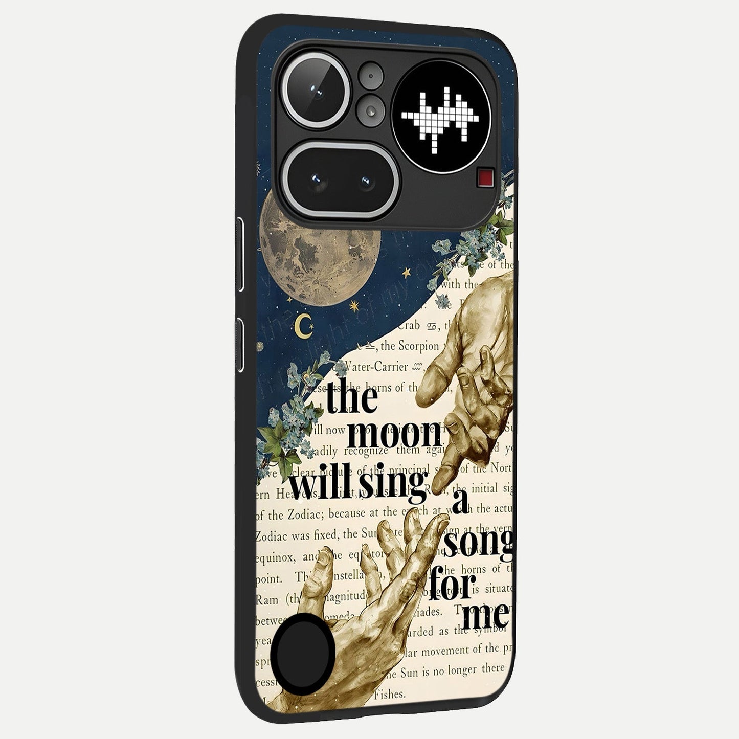  Aesthetic Divine back cover For Nothing Phone 4A Pro slim fit glass case with vibrant aesthetic design