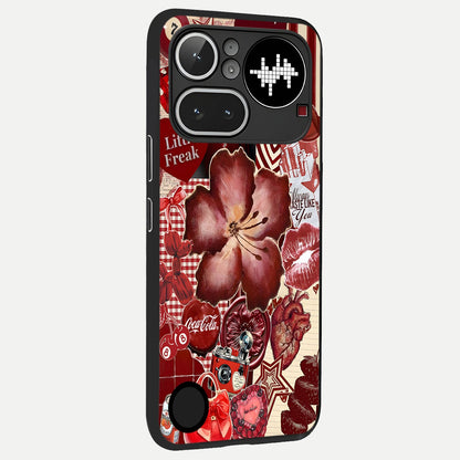  Aesthetic Little Freak back cover For Nothing Phone 4A Pro slim fit glass case with vibrant aesthetic design