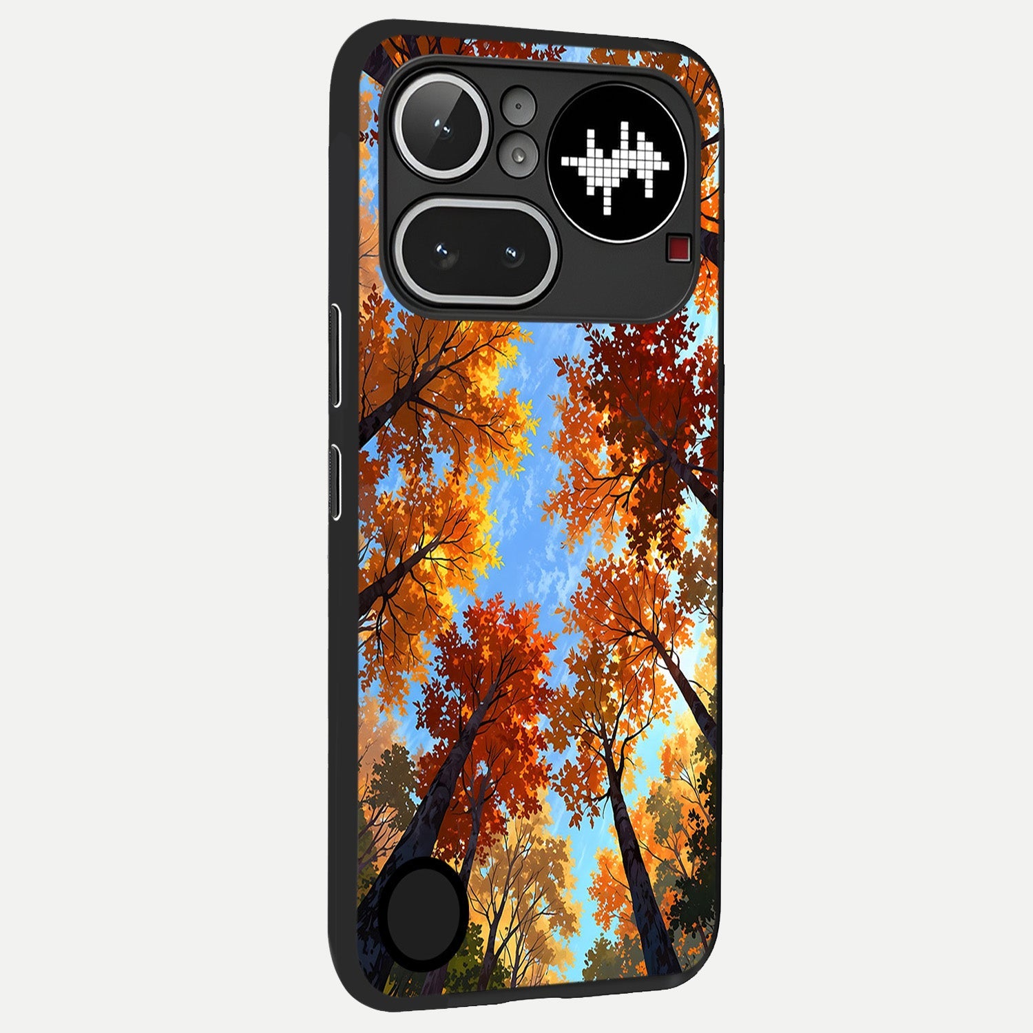  Autumn Sky Rise back cover For Nothing Phone 4A Pro slim fit glass case with vibrant aesthetic design