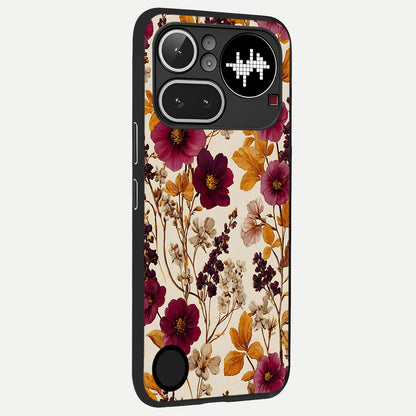  Autumn Wine Bloom back cover For Nothing Phone 4A Pro slim fit glass case with vibrant aesthetic design
