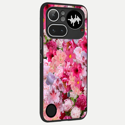  Bloom Crush Fantasy back cover For Nothing Phone 4A Pro slim fit glass case with vibrant aesthetic design