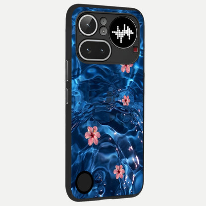  Bloom Thread Art back cover For Nothing Phone 4A Pro slim fit glass case with vibrant aesthetic design