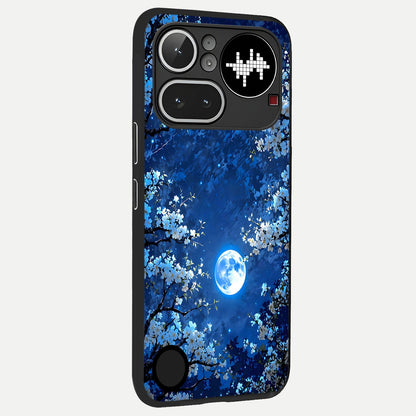  Blossom Moonlight Sky back cover For Nothing Phone 4A Pro slim fit glass case with vibrant aesthetic design