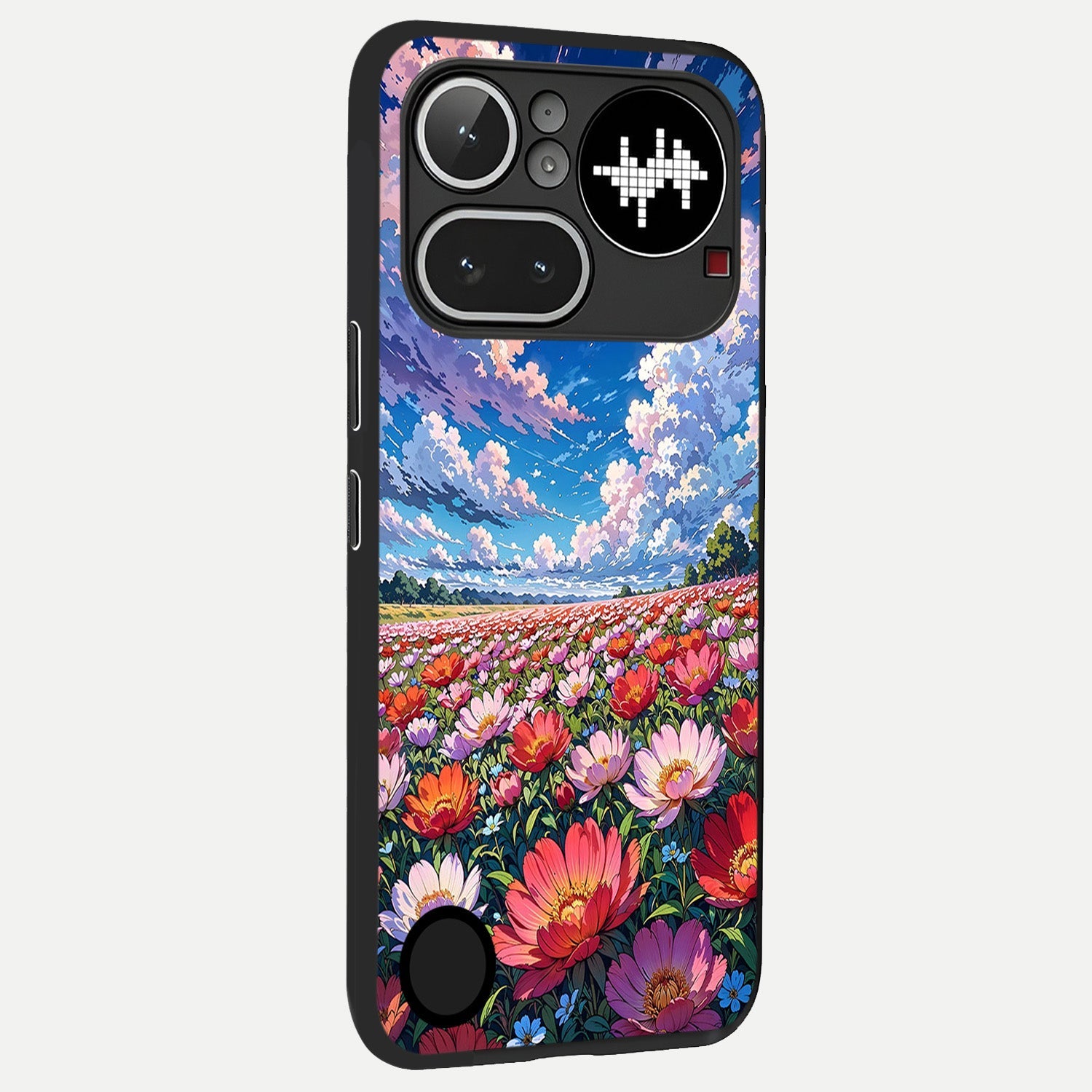  Blossom Sky Field back cover For Nothing Phone 4A Pro slim fit glass case with vibrant aesthetic design