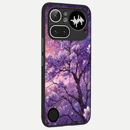  Blossom Tree back cover For Nothing Phone 4A Pro slim fit glass case with vibrant aesthetic design