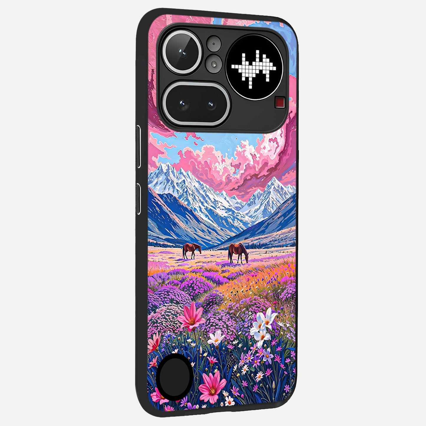  Blossom Valley Dream back cover For Nothing Phone 4A Pro slim fit glass case with vibrant aesthetic design