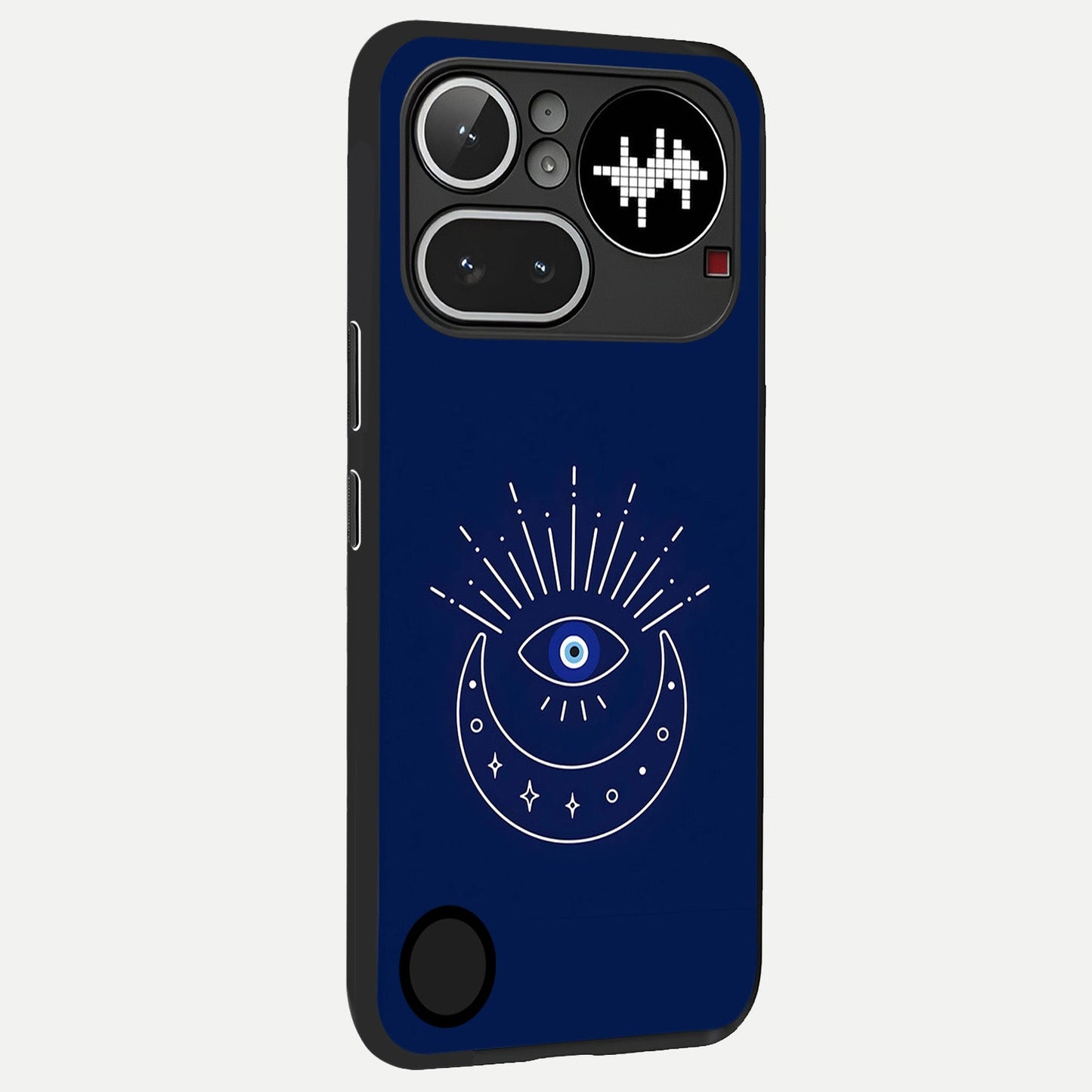  Blue Evil Eye back cover For Nothing Phone 4A Pro slim fit glass case with vibrant aesthetic design
