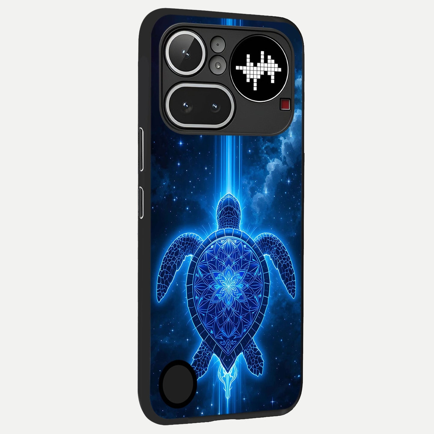  Blue Galaxy Turtle back cover For Nothing Phone 4A Pro slim fit glass case with vibrant aesthetic design
