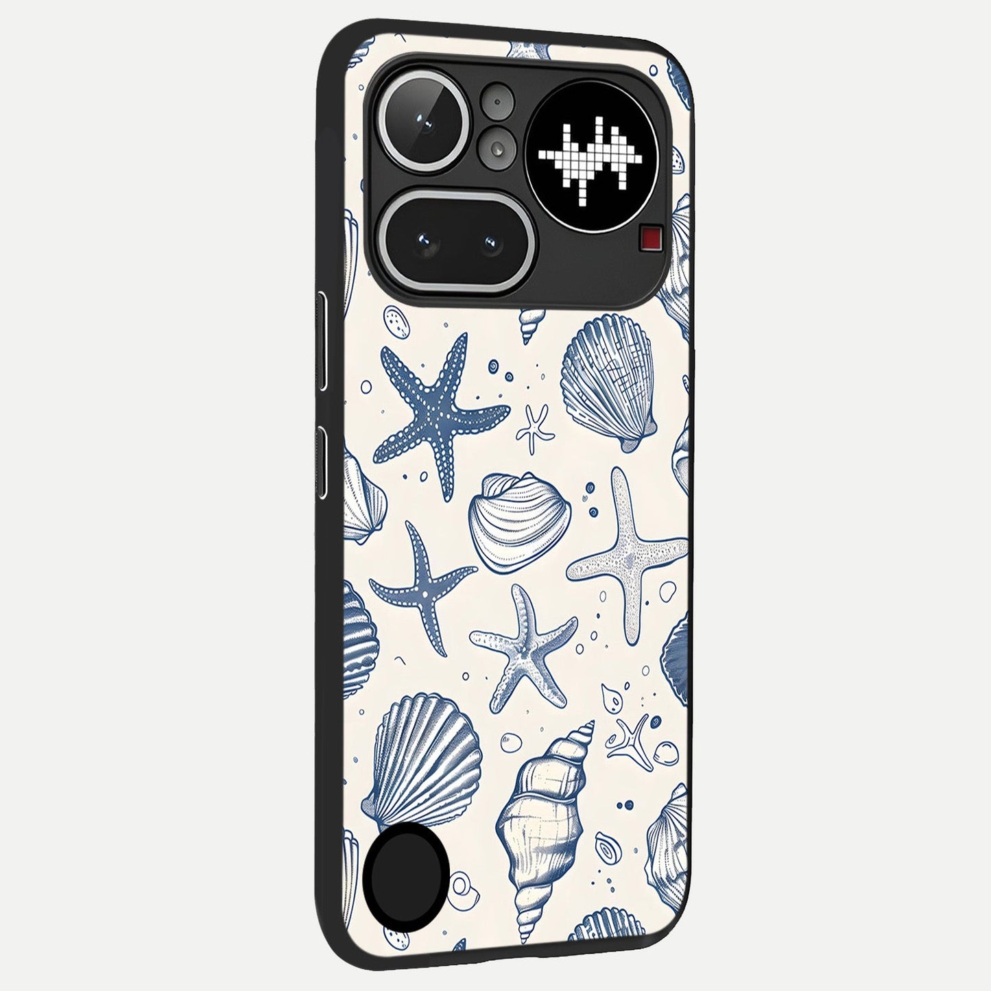  Blue Ocean Outline back cover For Nothing Phone 4A Pro slim fit glass case with vibrant aesthetic design