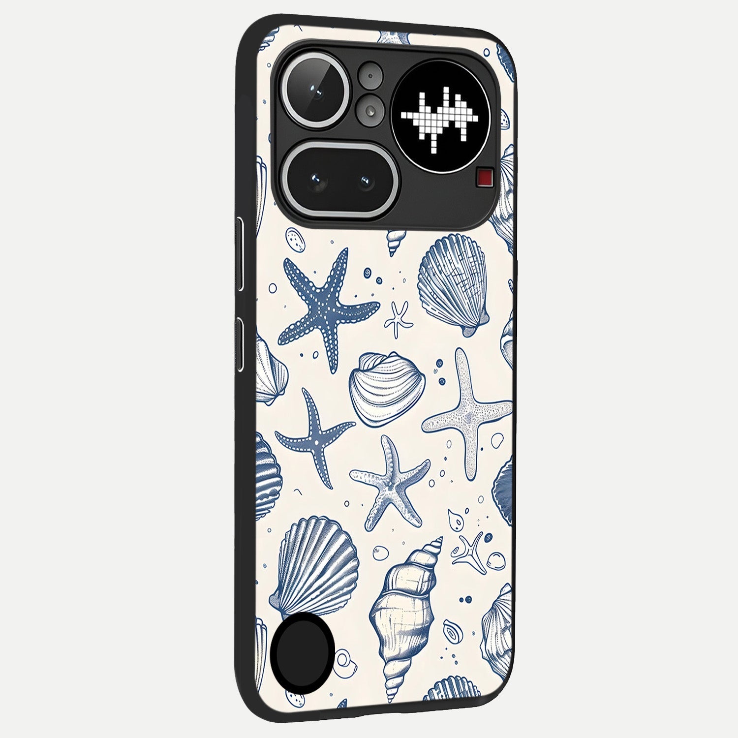  Blue Ocean Outline back cover For Nothing Phone 4A Pro slim fit glass case with vibrant aesthetic design