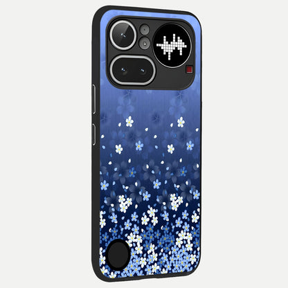  Blue Starry back cover For Nothing Phone 4A Pro slim fit glass case with vibrant aesthetic design
