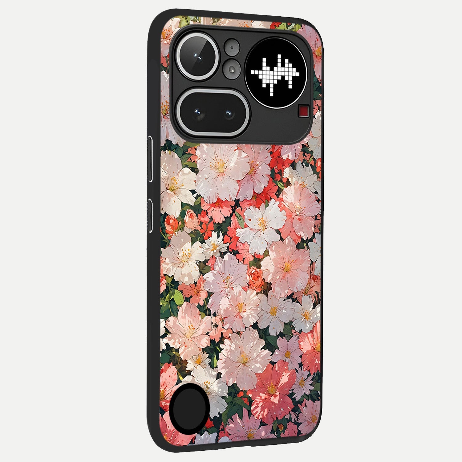  Blush Bloom Field back cover For Nothing Phone 4A Pro slim fit glass case with vibrant aesthetic design