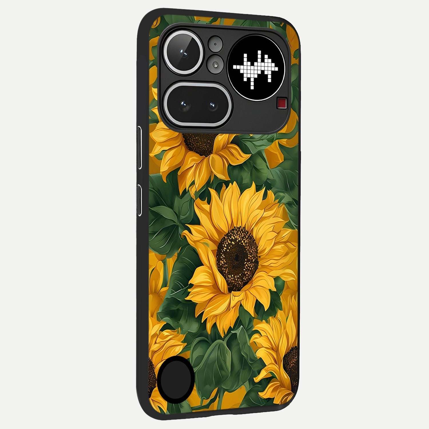  Bright Sunflower Bloom back cover For Nothing Phone 4A Pro slim fit glass case with vibrant aesthetic design