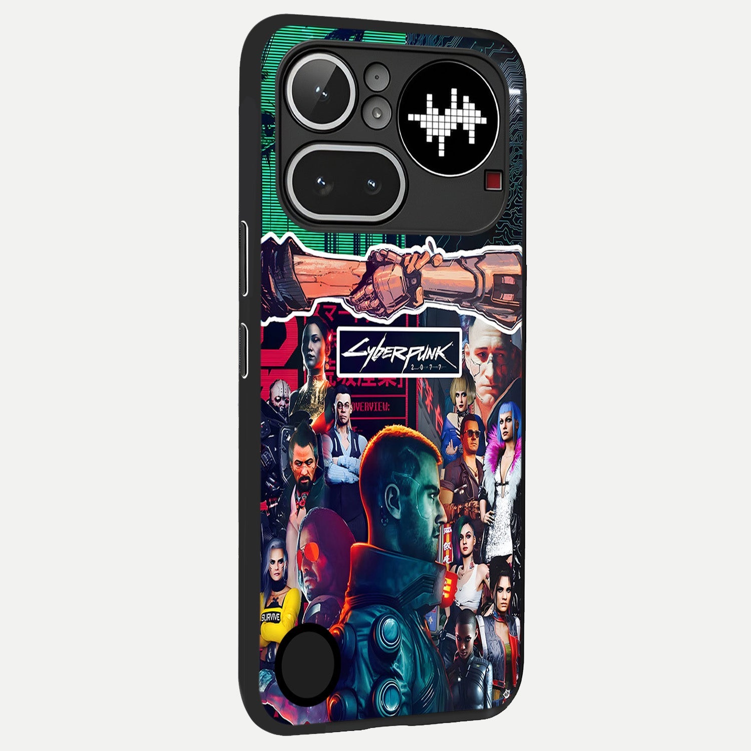  CYBERPUNK Legacy back cover For Nothing Phone 4A Pro slim fit glass case with vibrant aesthetic design