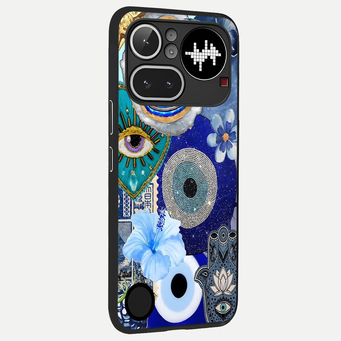  Celestial Blue Vision back cover For Nothing Phone 4A Pro slim fit glass case with vibrant aesthetic design